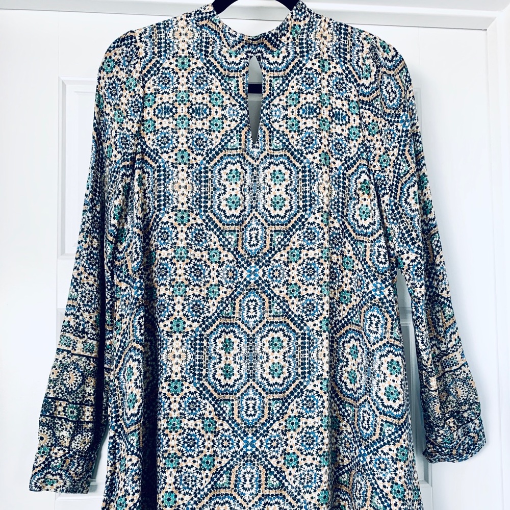 Nordstrom flowy long sleeved floral tunic